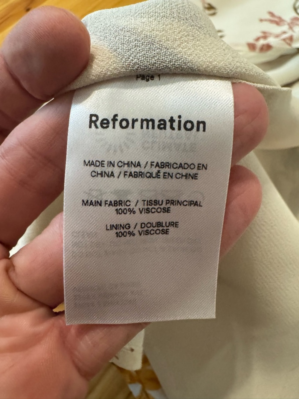 Reformation Kourtney Midi Dress in Frolic Floral Cream Women’s Size 6P - Picture 13 of 16